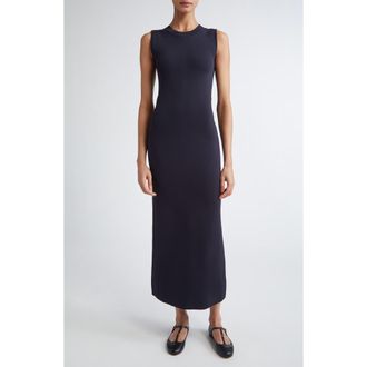 Max Mara Visiera Sleeveless Jersey Dress in Navy at Nordstrom, Size X-Small