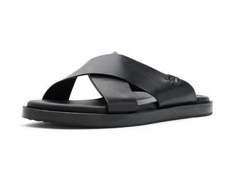 Cole Haan Grand Neoclassic Cross Strap Mens Sandals Black : 12 D - Medium, Leather