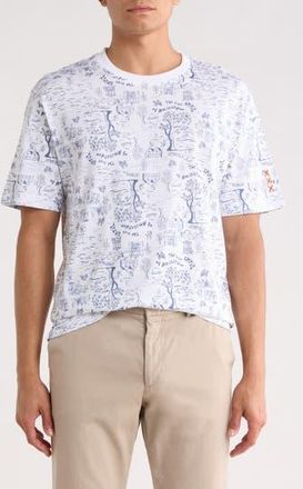 Scotch & Soda Landscape Graphic T-Shirt in Bright White at Nordstrom Rack, Size X-Large