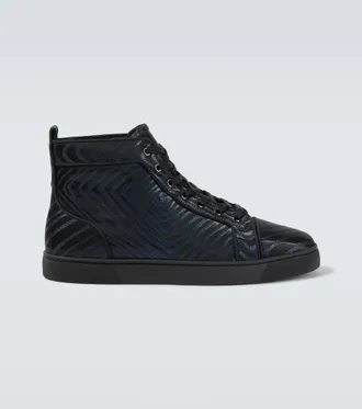 人気*Christian Louboutin*Louis ハイトップスニーカー スエード Louis suede high-top sneakers in beige - Christian Louboutin