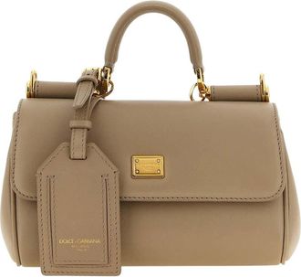 Dolce & Gabbana Brown My Sicily Mini Satchel