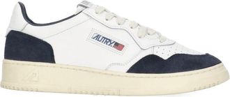 Autry White Leather Suede Insert Sneakers