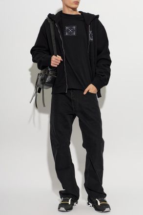 Off-white Long-sleeved T-shirt, Mens, Black