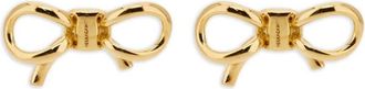 Ferragamo Golden Logo Stud Earrings