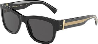 Dolce & Gabbana DG4390F Asian Fit 501/87 Mens Sunglasses Black Size 54