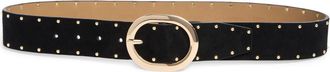 Nordstrom Montana Studded Suede Belt in Black at Nordstrom, Size X-Large