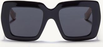 Valentino Occhiale Rettangolare In Acetato Donna NERO/AVORIO/GRIGIO 51