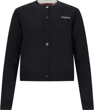 Gucci Cardigan Intarsio Logo