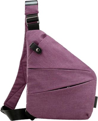 Generic Security Bag - Multi Pocket Chest Shoulder Bag | Adjustable Pouch, Lightweight Secure Carry, Versatile Storage, Durable Design Outdoor Use For Bicycle