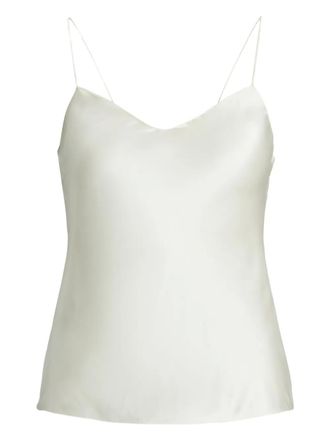 Ralph Lauren Collection Annelia V-neck spaghetti-straps tank top - Neutrals
