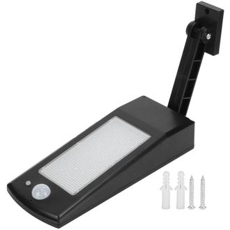 OEM Luz Solar Exterior Con Sensor De Movimiento Para Calles, Parques, Patios Y Jardines, Color Negro -crezuo