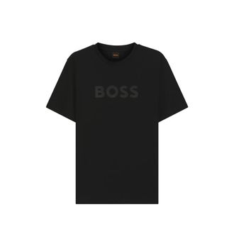 HUGO BOSS Regular-fit Cotton T-shirt With Modern Logo
