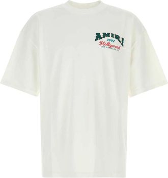 Amiri Oversize T-shirt - Heren - T-shirts - Wit - L - Katoen - Tops
