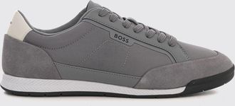 HUGO BOSS Nitan Technical Mesh Sneakers with Printed Logo and Rubber Sole