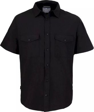 Craghoppers Expert Kiwi Short-sleeved Shirt in Black at Nordstrom, Size Xxx-Large