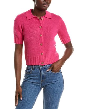 Naadam Premium Cashmere Collared Cardigan