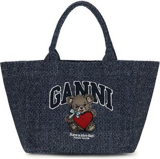 Ganni Ganni Cotton Shoulder Womens Bag