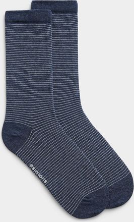 Simons Womens Fine-stripe socks