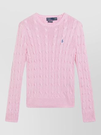 Polo Ralph Lauren cable knit sweater ribbed cuffs hem