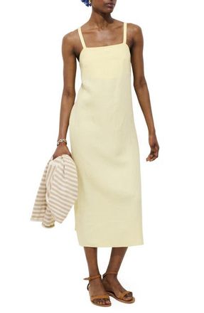 Alex Mill Maria Sleeveless Linen Midi Dress in Double Cream at Nordstrom, Size X-Small