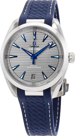 Omega Pre-owned Omega Seamaster Aqua Terra Automatic Chronometer Grey Dial Mens Watch 220.12.41.21.06.001