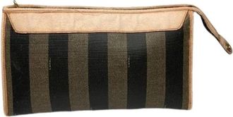 Fendi Pre-owned Leren Clutch - Dames - Vintage Clutch - Zwart - ONE Size - Leer - Vintage