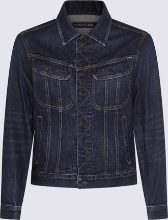Tom Ford Dark Blue Cotton Denim Jacket