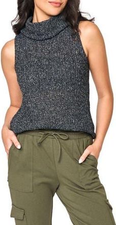 Gibsonlook Cowl Neck Sweater Tank in Black at Nordstrom Rack, Size X-Small