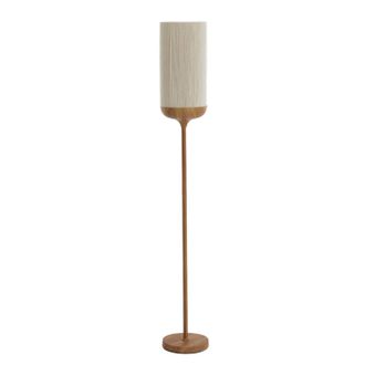 Light & Living L&aacute;mpara De Pie - Dania - Beige Natural - Algod&oacute;n - Light&living