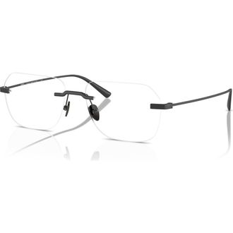 Ferrari 55mm Rectangle optical glasses in Black at Nordstrom