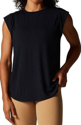 Tavi Cap Sleeve Muscle Tee in Ebony at Nordstrom, Size Xx-Large