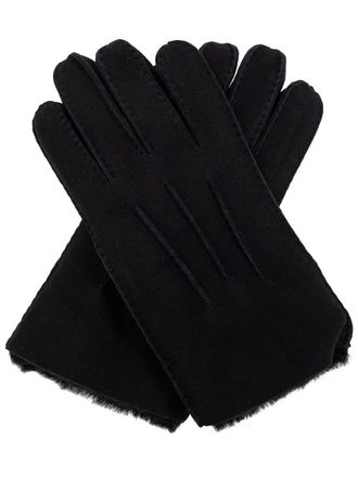 UGG logo-patch gloves - Black