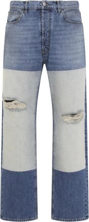 Maison Margiela Straight-leg Jeans - Heren - Regular Fit Jeans - Blauw - W33 - Katoen - Jeans