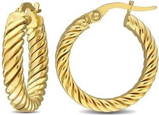 Delmar Twisted Hoop Earrings in Gold at Nordstrom Rack