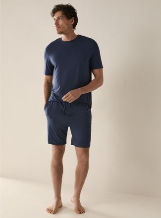 Le 31 Mens Solid TENCEL TM Modal lounge short