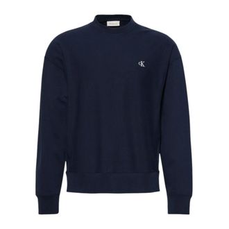 Calvin Klein Jeans Sweatshirts, male, Blue, Size: 2XL Premium Terry Monogr