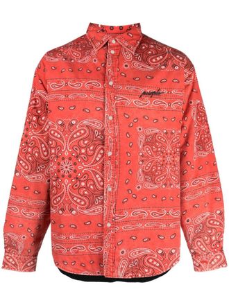 Purple Camicia con ricamo - Rosso