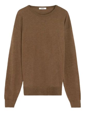 Christophe Lemaire crew-neck wool sweater - men - Wool - M - Brown