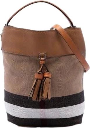 Burberry Pre-owned Canvas Bucket Bag - Pre-owned - Mujer - Marr&oacute;n - ONE SIZE