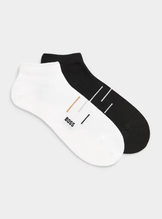 BOSS Mens Bamboo viscose ped socks 2-pack