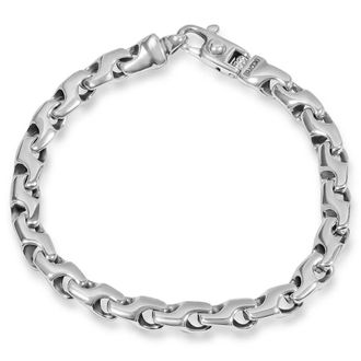 Pompeii3 Mens 14k Gold (34gram) or Platinum (50gram) 6.5mm Link Bracelet 8.5