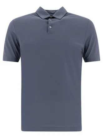 Zanone - Slim-fit organic IceCotton polo shirt - asphalt