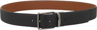 Ermenegildo Zegna Reversible Cow Leather Rectangular Buckle Belt