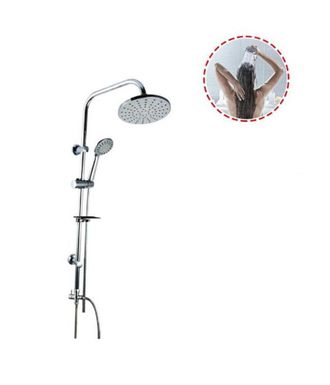 Trade Shop Trade Shop - Columna De Ducha Grifo Mezclador Cromo Corredero Rociador 69125 Ba&ntilde;o
