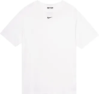 Nike (WMNS) Nike Sportswear Essential Solid Color Small Label Casual Round Neck Short Sleeve White T-Shirt DH4256-100