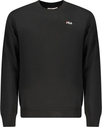 Fila Leverano Sweatshirt - Heren - Sweatshirts - Zwart - M - Katoen - Hoodies & sweatvesten