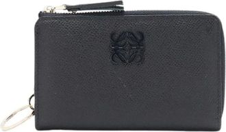 Loewe Pre-owned Leren Portemonnee Kaarthouder - Dames - Vintage Accessoires - Zwart - ONE Size - Leer - Vintage