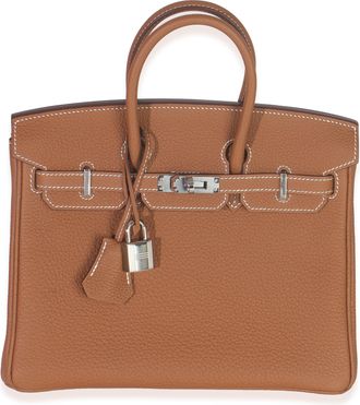 Herm&egrave;s Herm&egrave;s Togo Birkin 25 PHW Gold