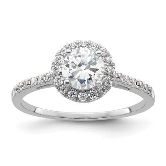 Diamond2Deal 14k White Gold Lab Grown Diamond Wedding Band Ring 1/4Ct Clarity- VS Color- G-H