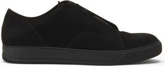 Lanvin Dbb1 Suede Zip Sneakers in Black at Nordstrom, Size 13